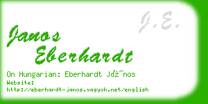 janos eberhardt business card